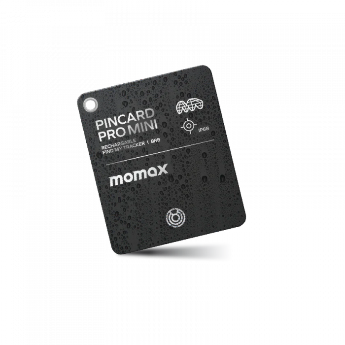 Momax PinCard Pro Mini Rechargeable Find My Tracker